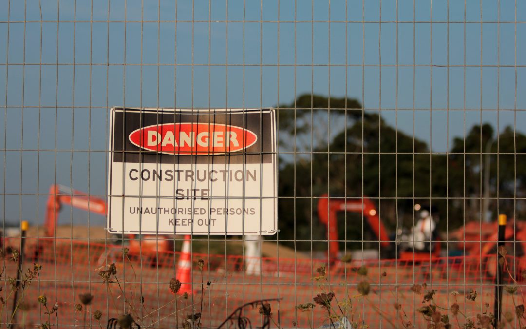 Danger Construction site signage